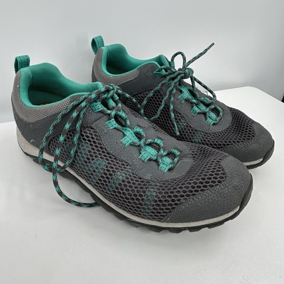 Merrell Shoes - Merrell Womens Riverbed Trail Hiking‎ Shoes Size 11 Gray Aqua Outdoors Gorpcore